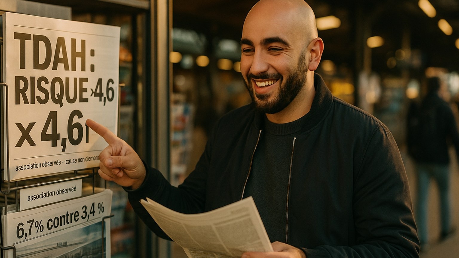 Illustration — TDAH et démence : le « ×4,6 » qui circule, et ce qu'il ne prouve pas